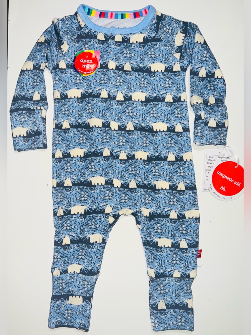 Magnetic Me Borealis Bears Magnetic Coverall Size 0/3 Months
